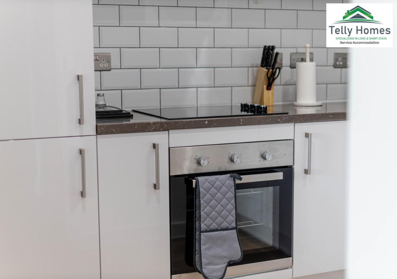 Marigold at Telly Homes: Central Birmingham Apartment with WiFi Exterior photo