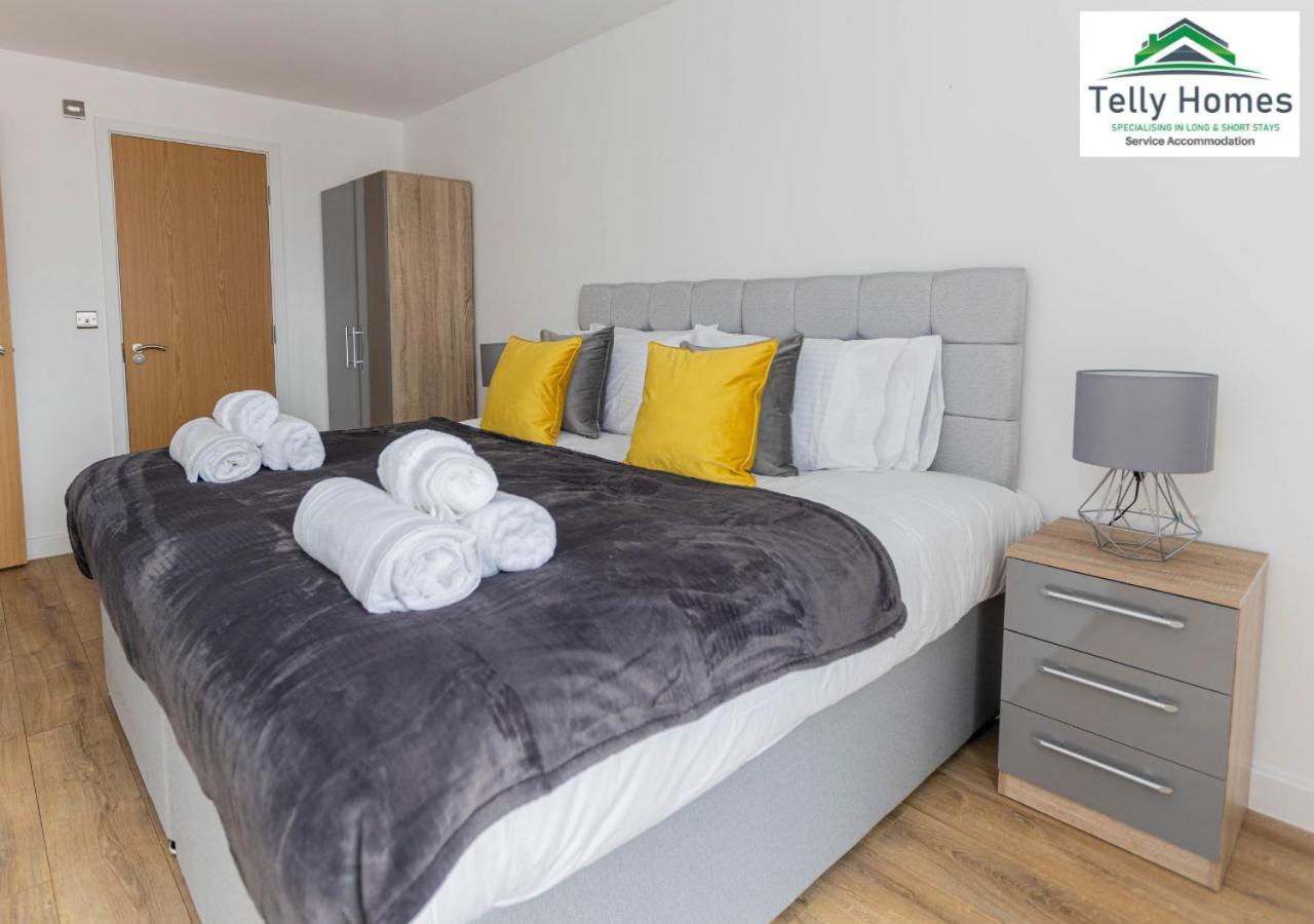 Marigold at Telly Homes: Central Birmingham Apartment with WiFi Exterior photo