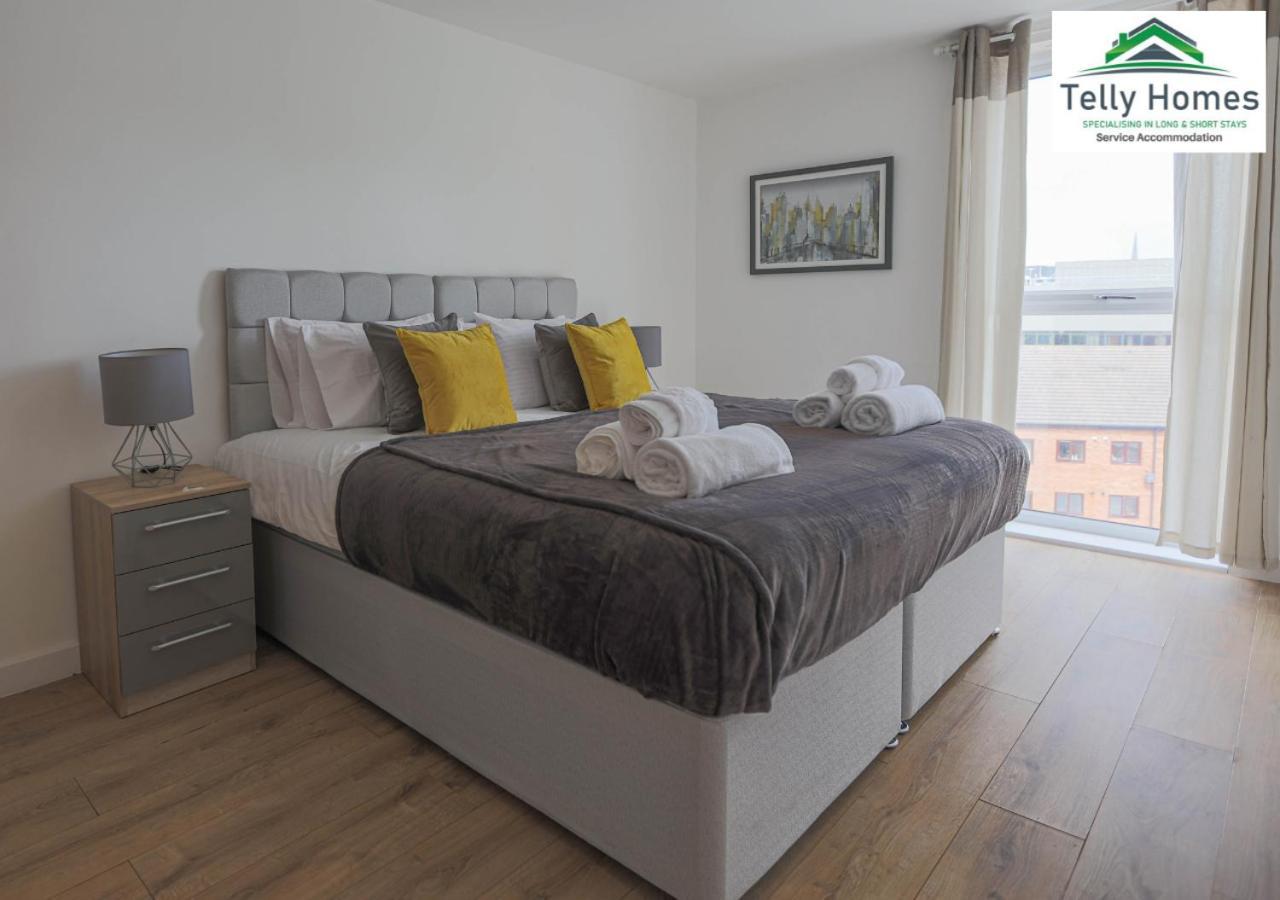 Marigold at Telly Homes: Central Birmingham Apartment with WiFi Exterior photo